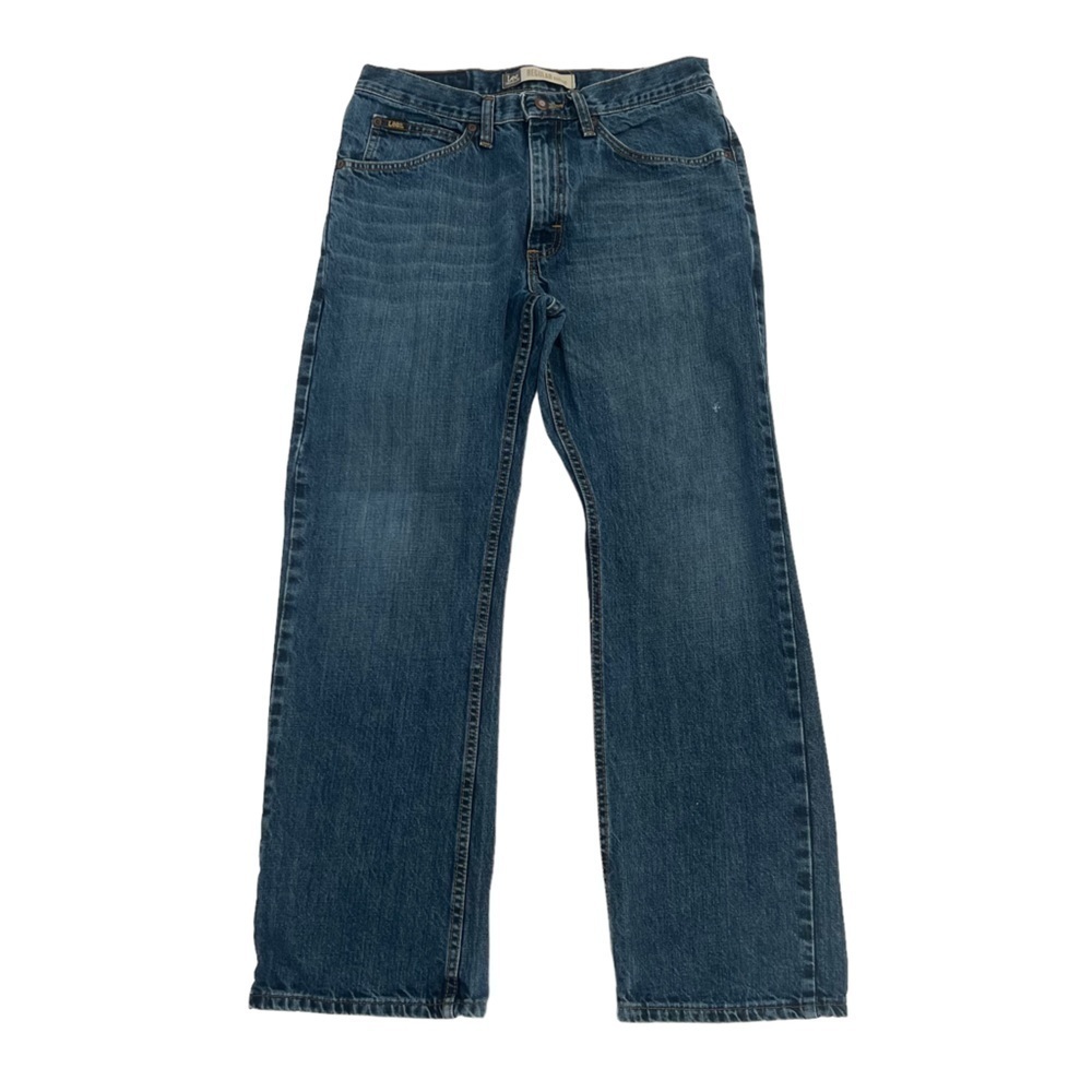 Lee Regular Fit Boot Cut Distressed Jeans Size 32 x 30 Men's